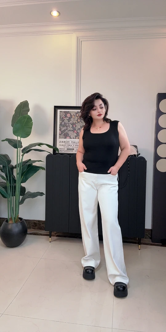 夏季薄款高腰显瘦白色直筒阔腿牛仔裤女百搭休闲长裤