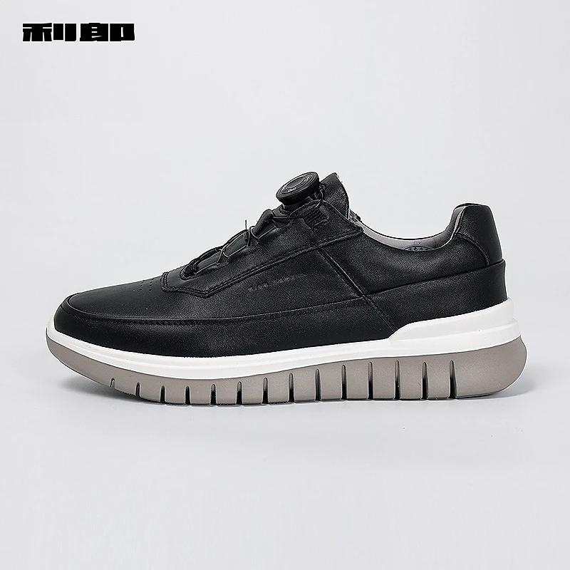 利郎官方男鞋头层牛皮休闲皮鞋男士舒适时尚百搭2025秋季新款鞋子