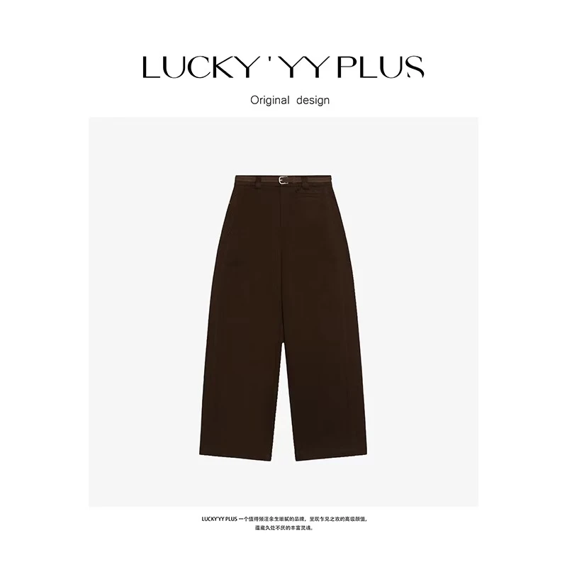 BUWANJUST高品定制早秋新款满分斜纹精梳棉配腰带休闲裤 YY821