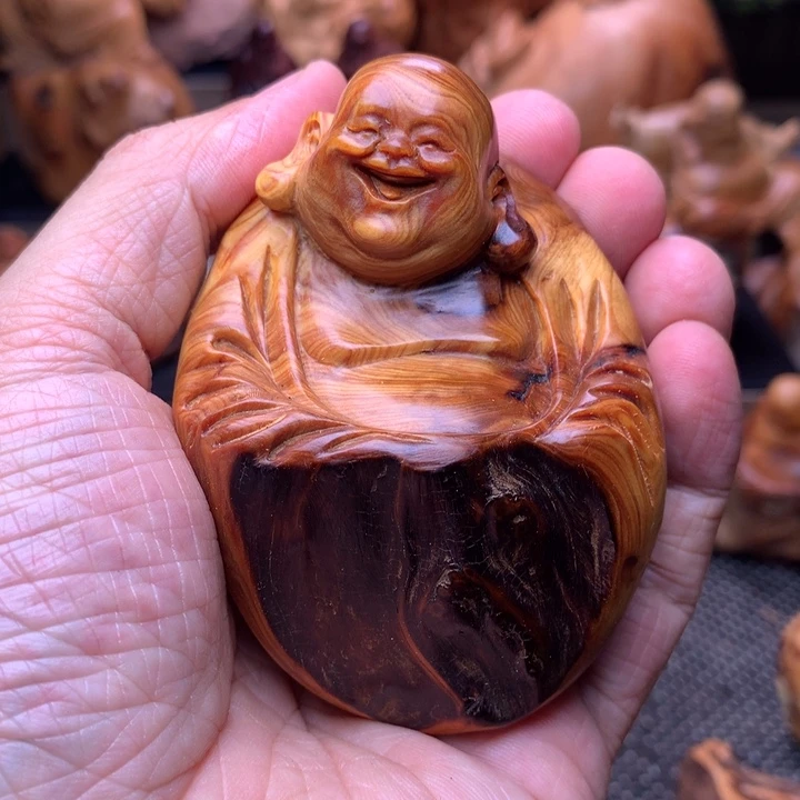 柏木（崖柏）崖柏陈化料手把件