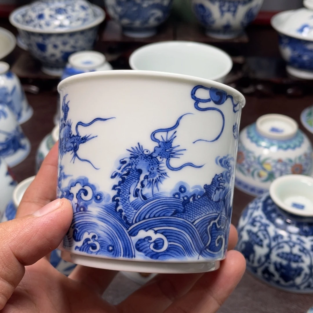 坤***哥杯景德镇陶瓷现代手工陶瓷茶具