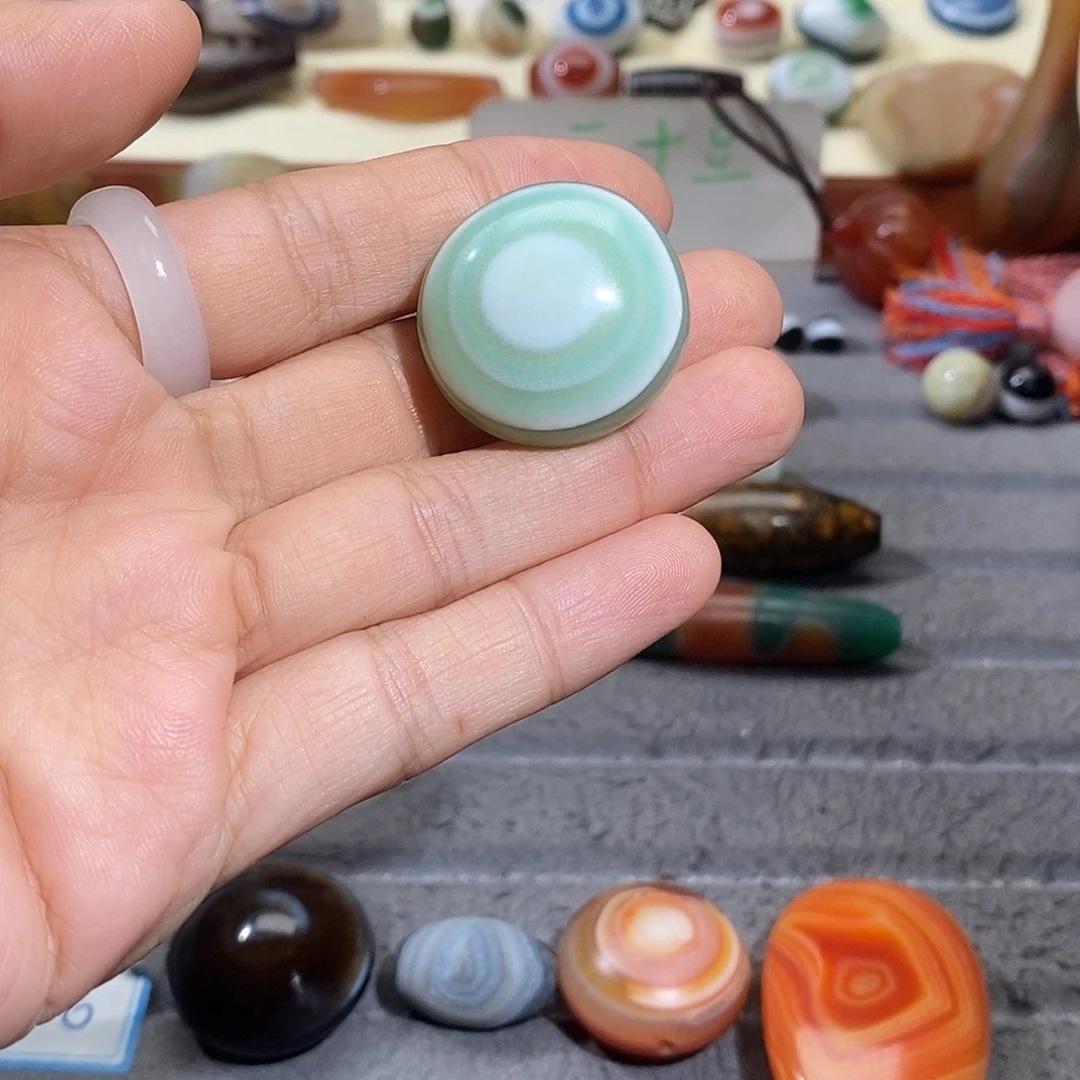 泓***仰玛瑙/玉髓合金颈饰