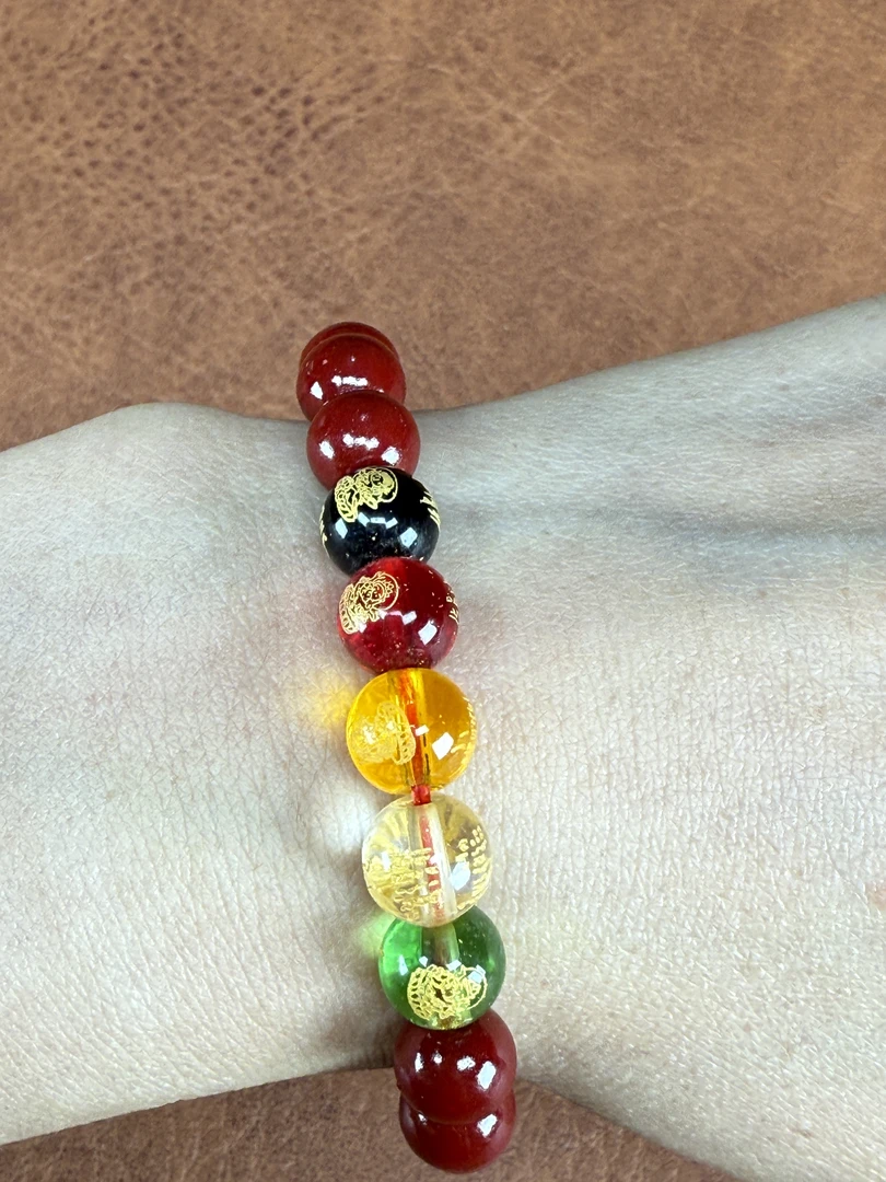 Y908-精美五路财神单圈【无礼盒】2