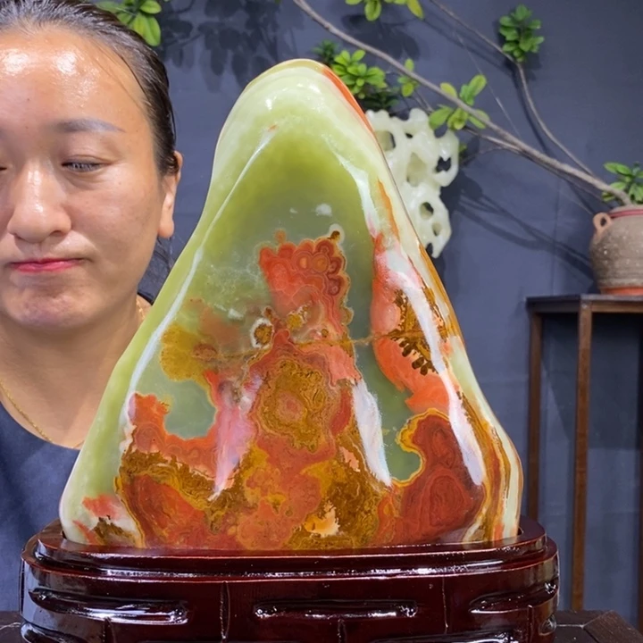 石材伊朗古青石摆件