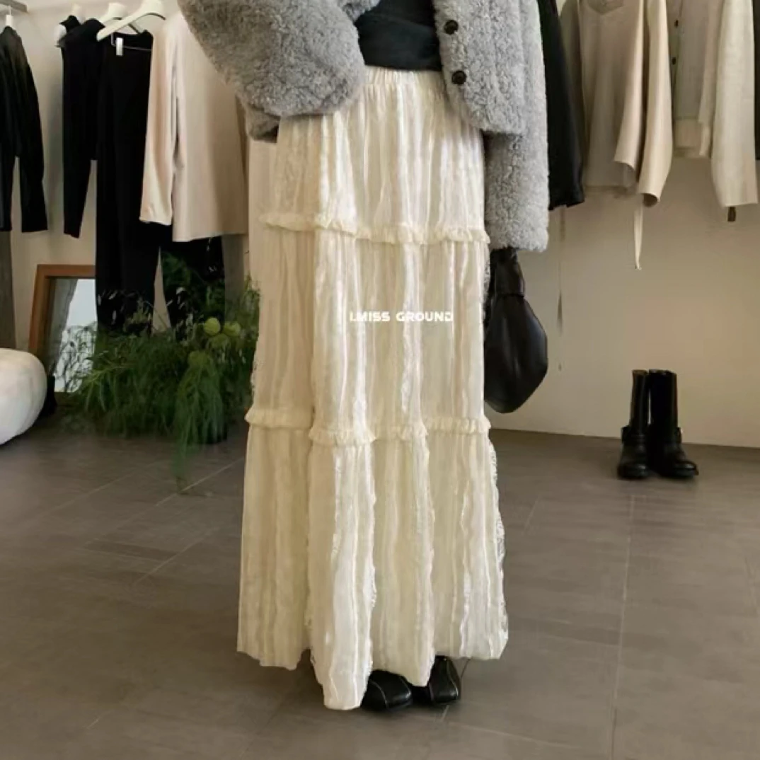 imiss@80821 法式绝美蕾丝拼接蛋糕裙 12-29