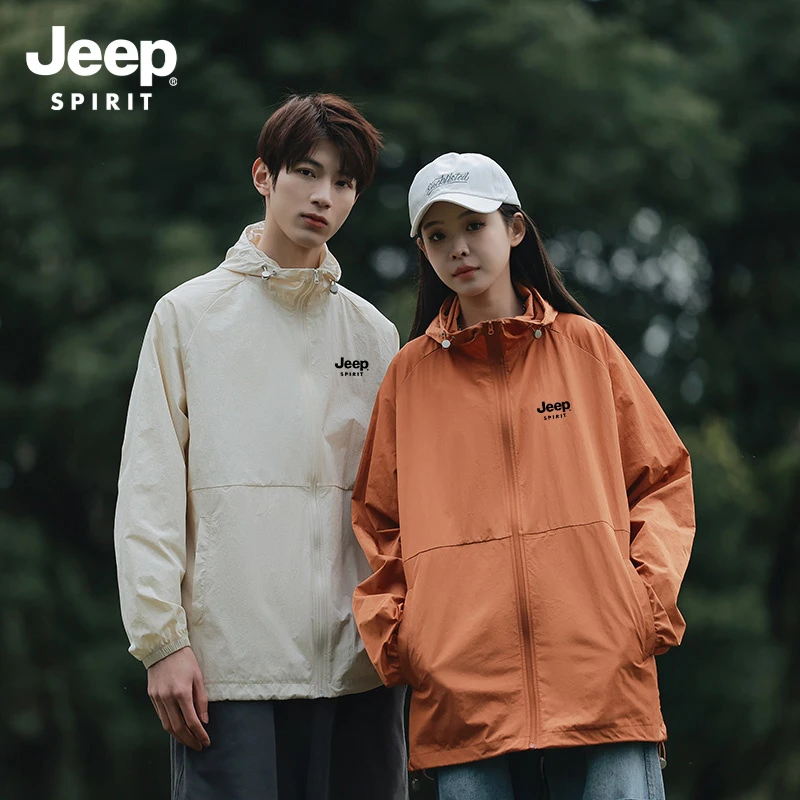 JEEP SPIRIT吉普夏季防晒衣新款防紫外线薄款透气男女同款防晒服