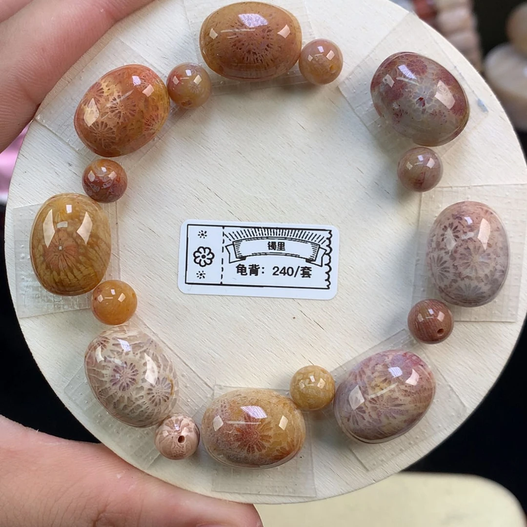 【闪购商品】颈饰未镶嵌硅化珊瑚（珊瑚玉）11号彩大花