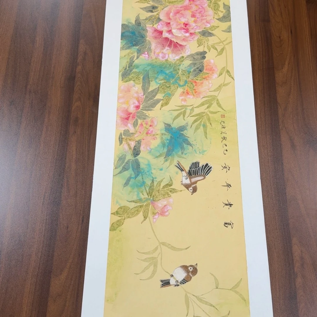 国画国画作品山水花鸟