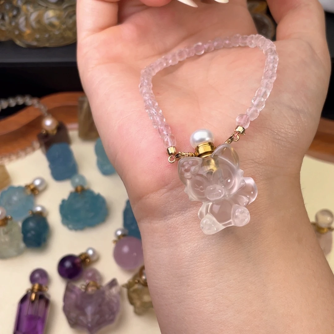 未镶嵌颈饰水晶喵****o天然水晶吊坠182