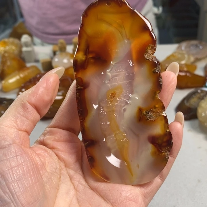 玛瑙/玉髓吊坠(不含链)未镶嵌