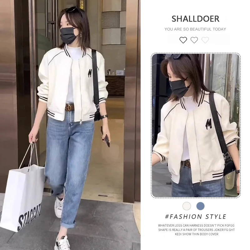 爆款棒球服外套女2025年春秋新短款款小个子百搭休闲洋气夹克上衣