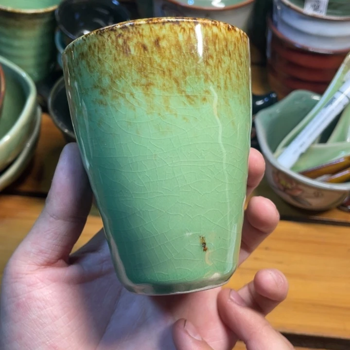 手工艺品钧瓷波*瓷器微瑕不退不换