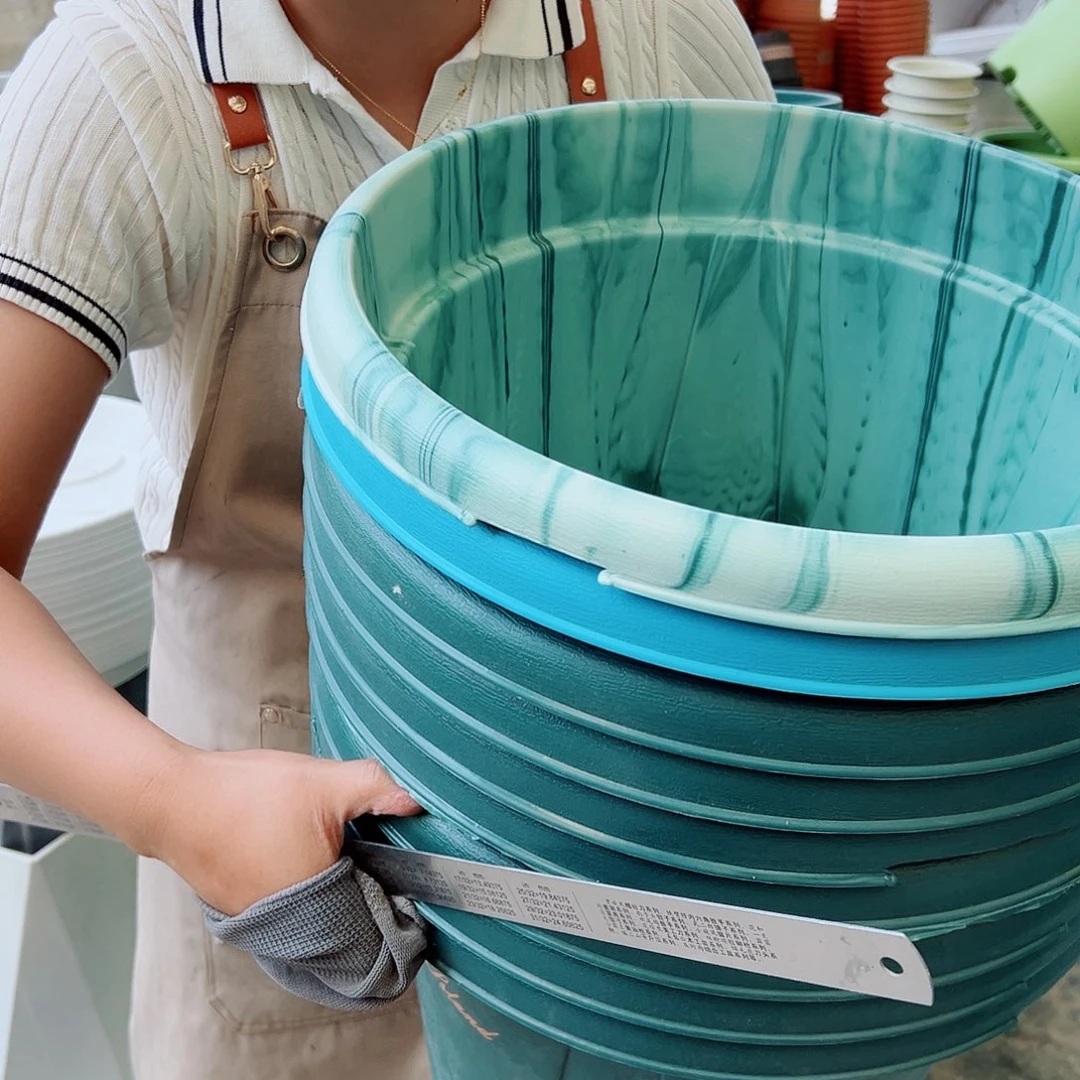 瑕疵青山盆7#混色6个无托