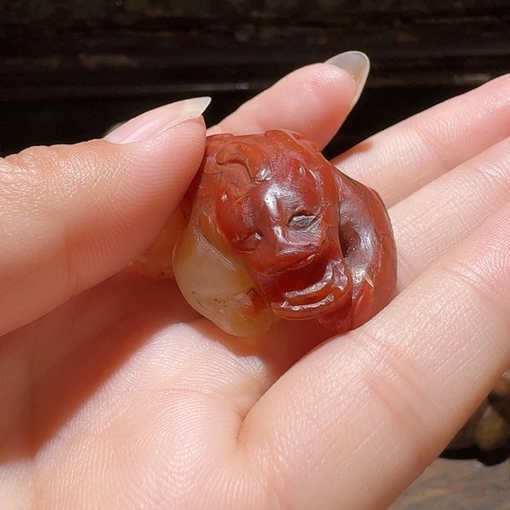 玛瑙/玉髓车挂未镶嵌黄*刚