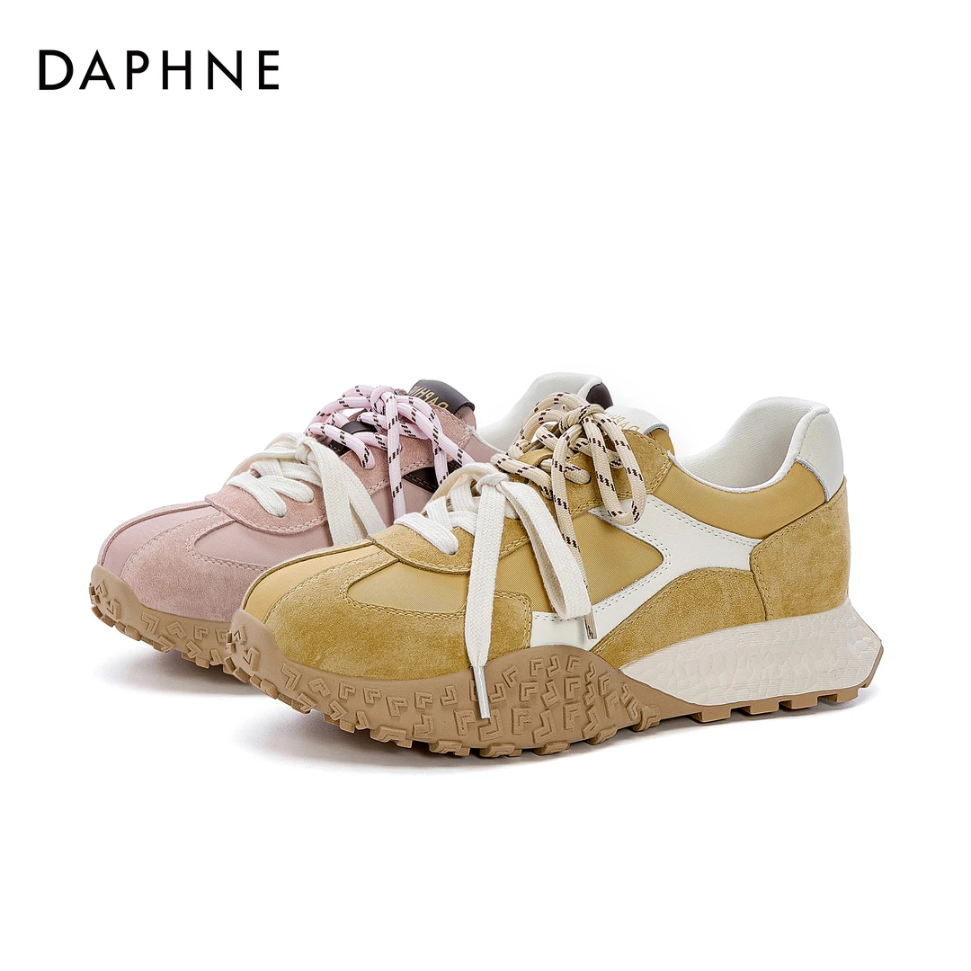 【妞妞旭鹏专属】达芙妮厚底潮流百搭阿甘鞋小个子百搭休闲运动鞋