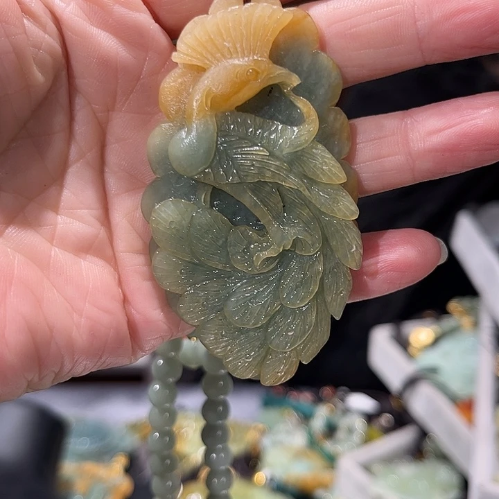 未镶嵌岫玉毛衣链