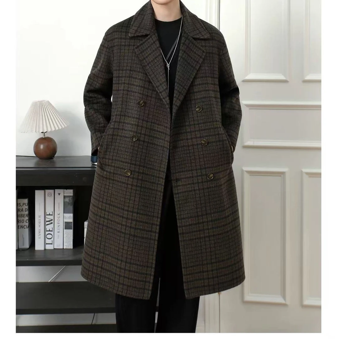 『韩系格子Y』新款简约设计款百搭时尚款休闲外套98399