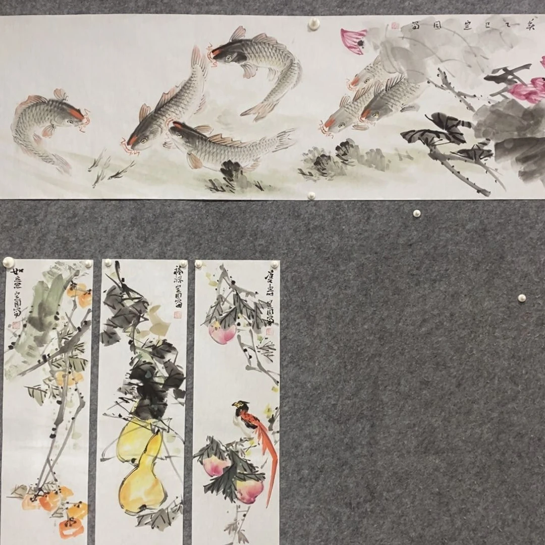 国画尚定固国画花鸟作品