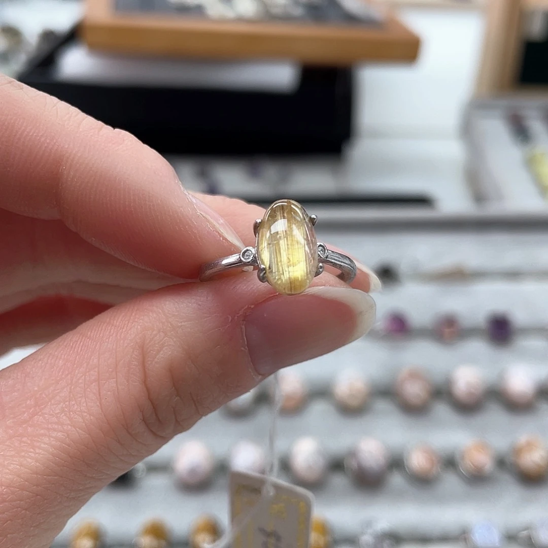 发晶珠宝半成品未镶嵌6128