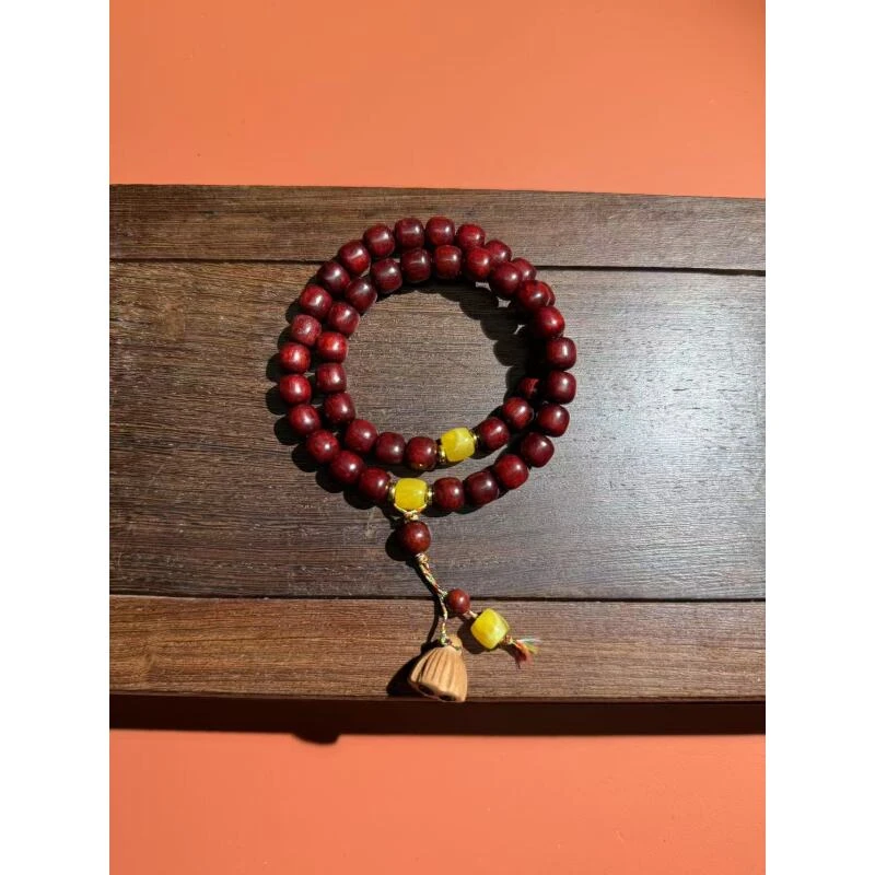 D41小叶紫檀老料双圈手串（无礼盒）