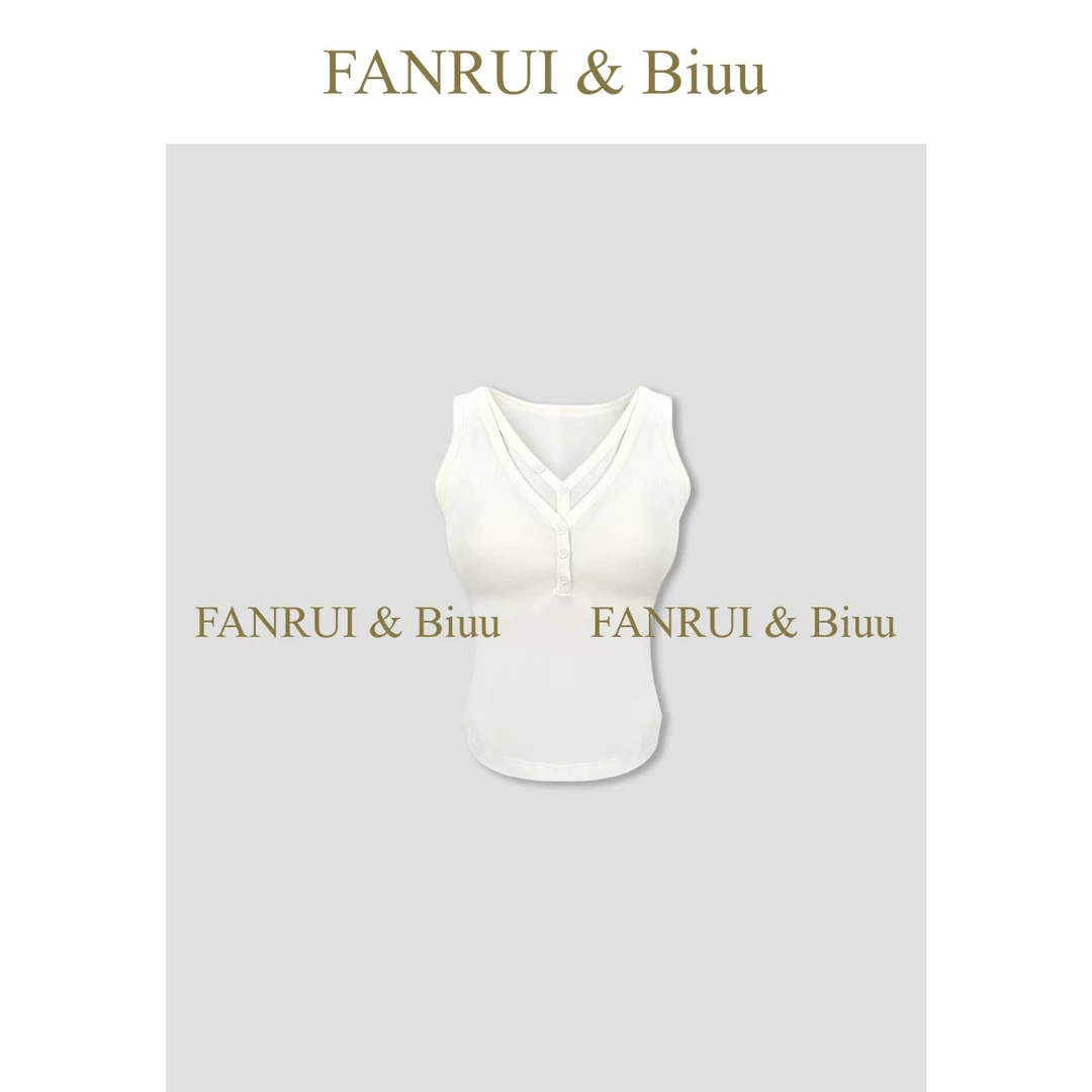 FANRUI/泛芮「纤盈」独特小众百搭性感修身内搭打底背心吊带B18381
