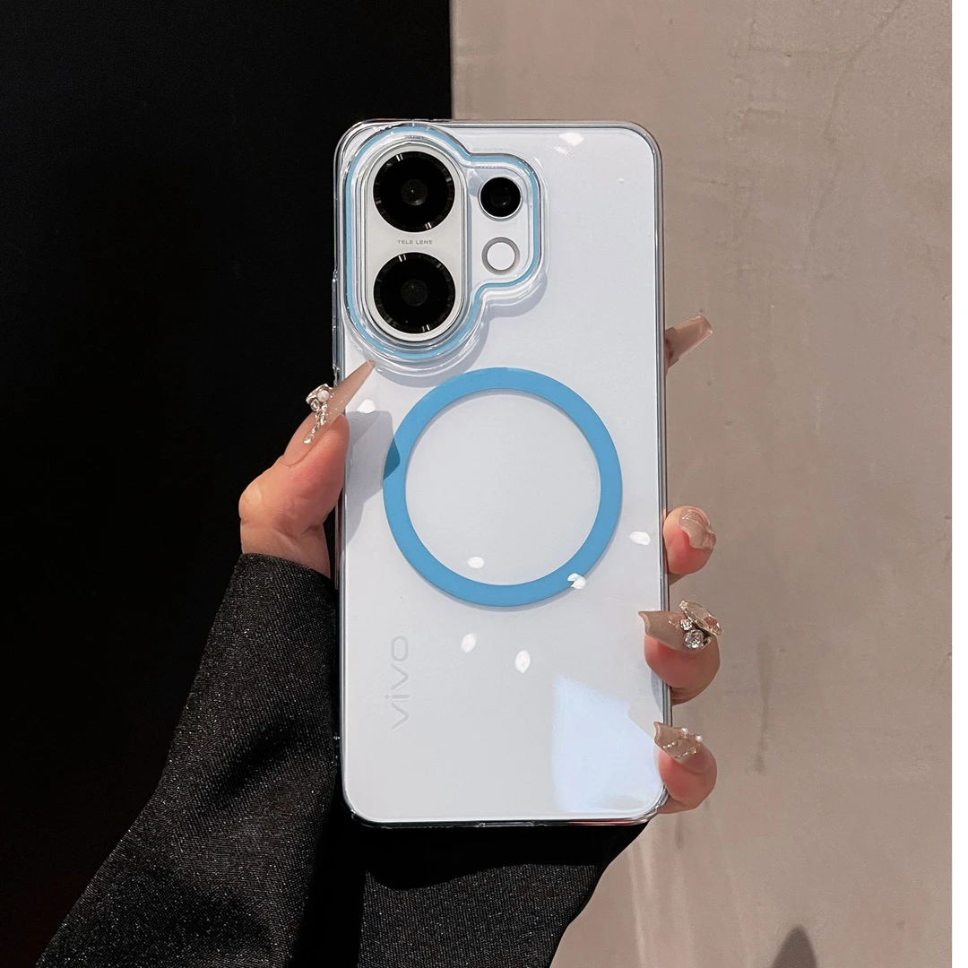 适用于vivos30手机壳新款透明散热简约s30promini夜光磁吸保护套