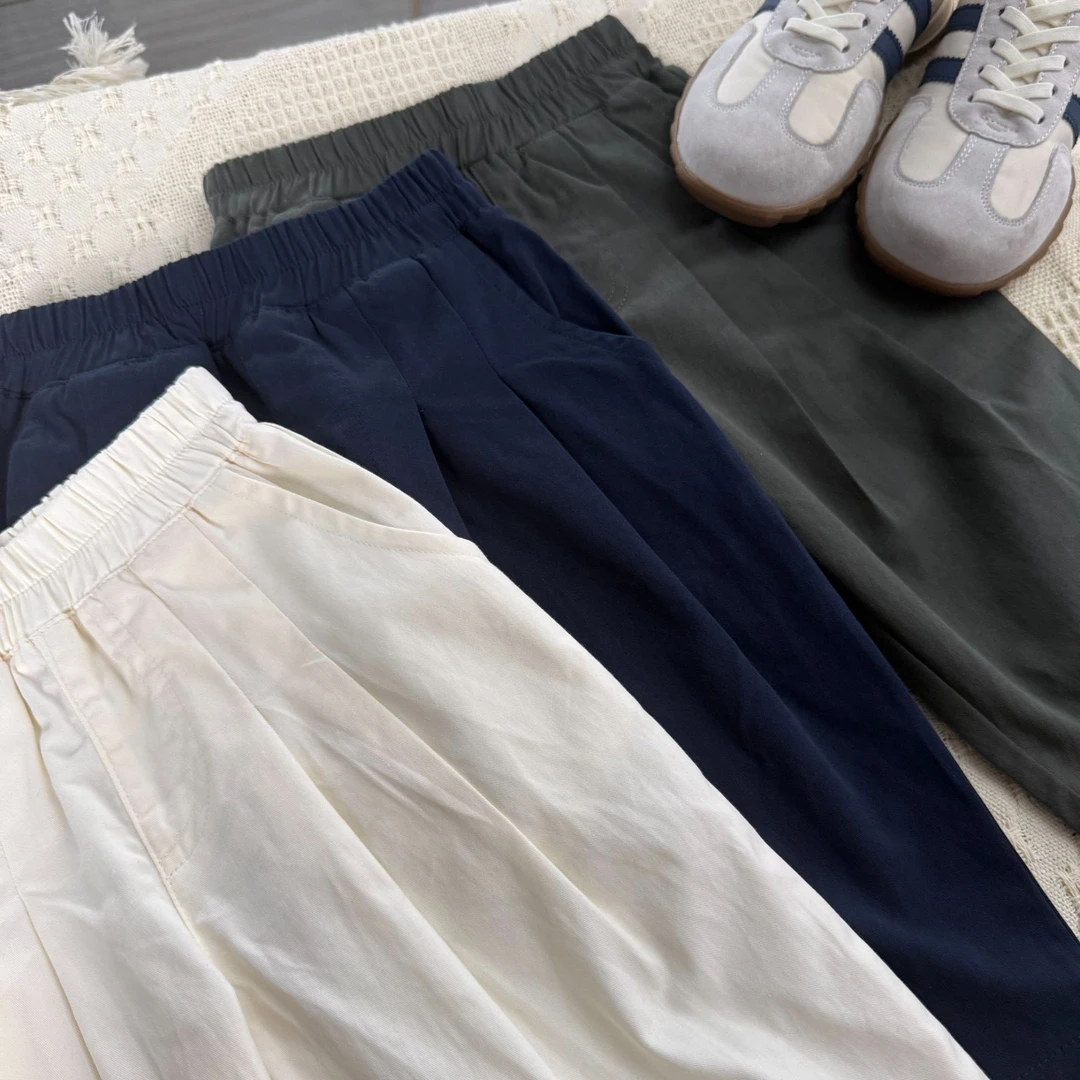 【三色九分裤夏季纯棉梭织】百搭夏季宽松休闲裤时尚洋气儿童