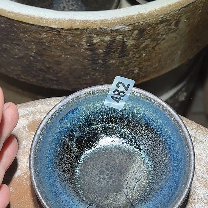 茶盏琢泥窑建盏柴烧