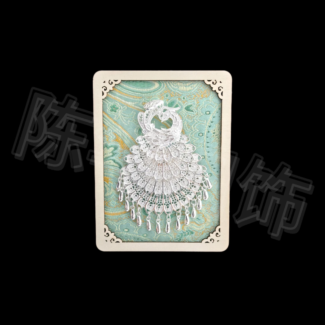 贵州旅游纪念品苗族文创冰箱贴大框凤凰回头伴手礼创意冰箱贴金属