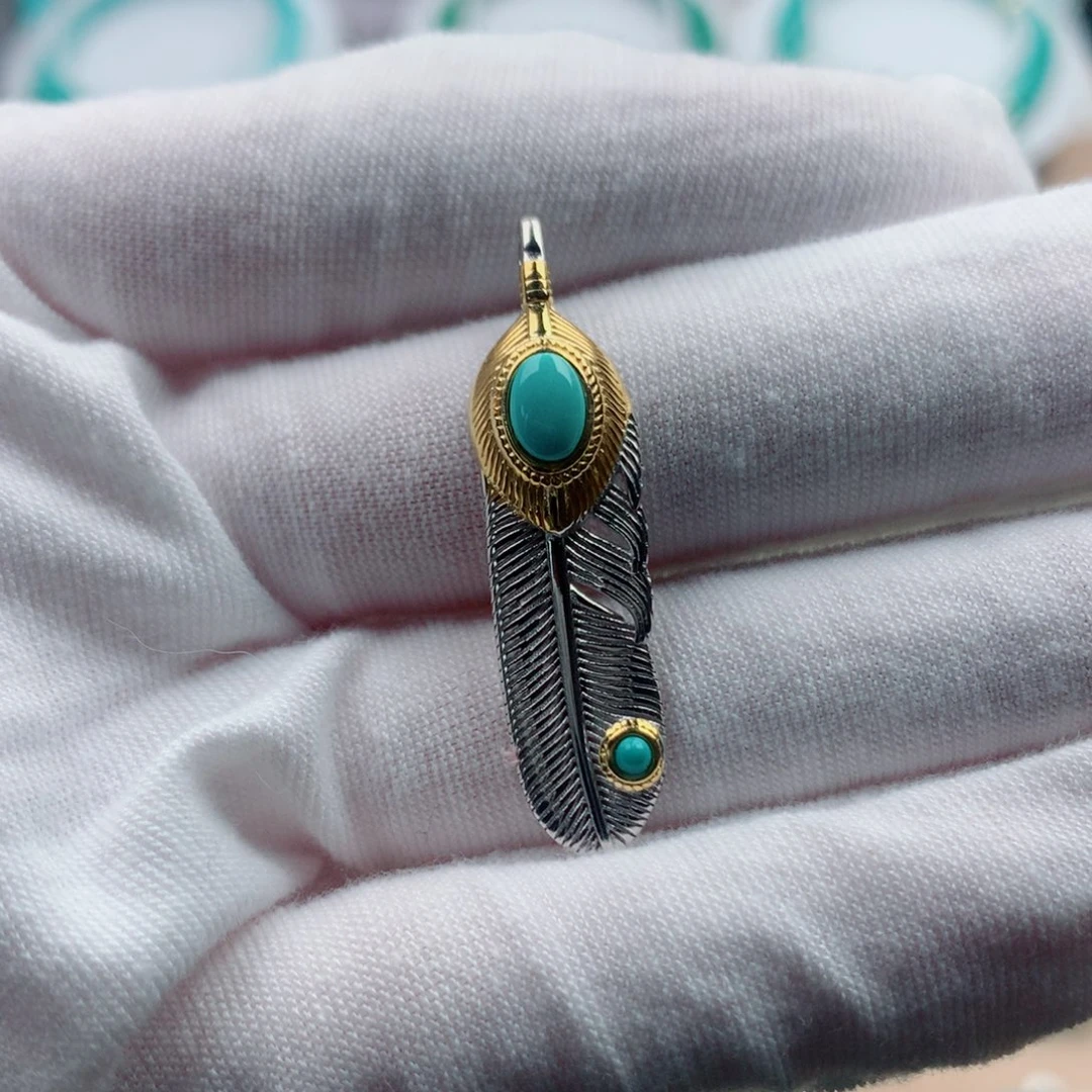 绿松石银S925镶嵌配饰