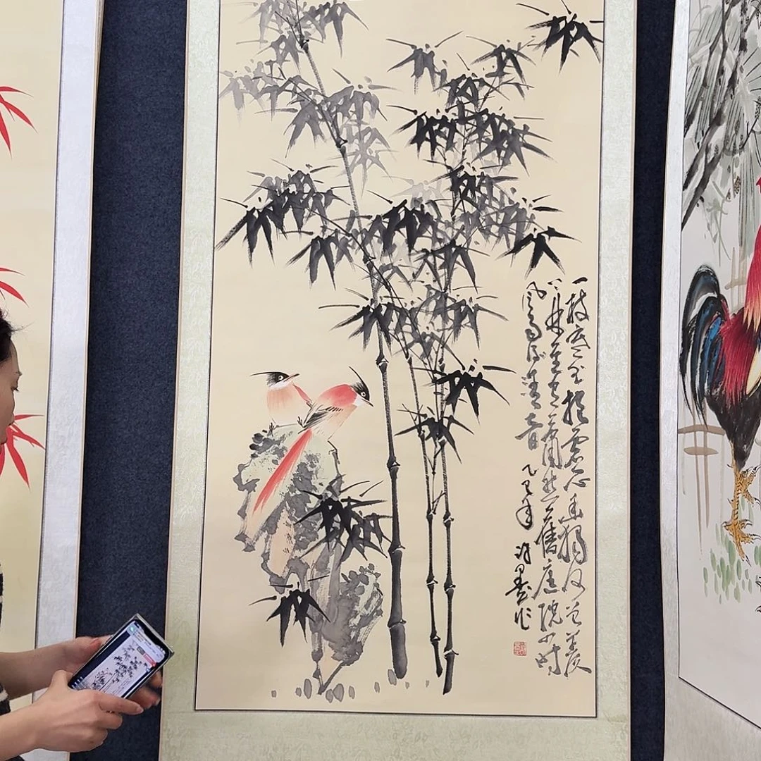 纯手绘国画作品好看四尺