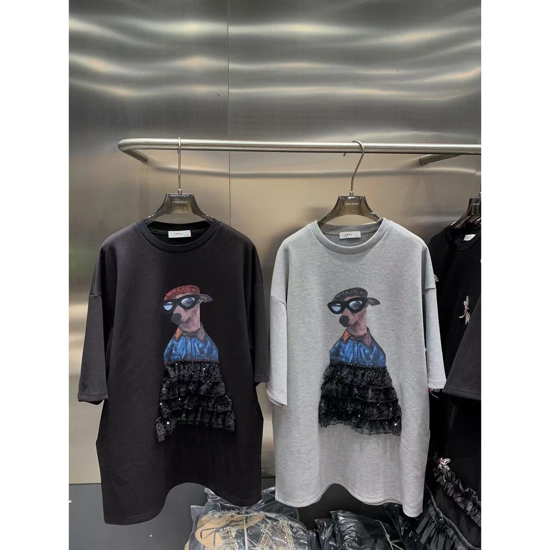 现【小云姐】狗狗蕾丝边卫衣100432