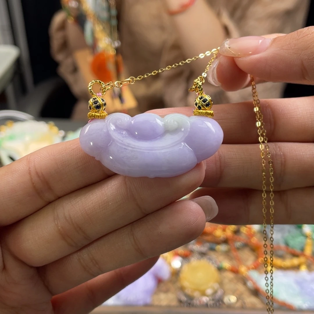 翡翠未镶嵌颈饰代编织