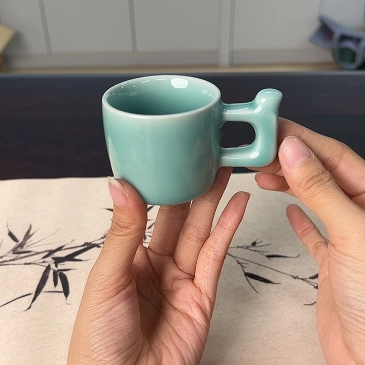 龙泉云间青瓷小米茶器