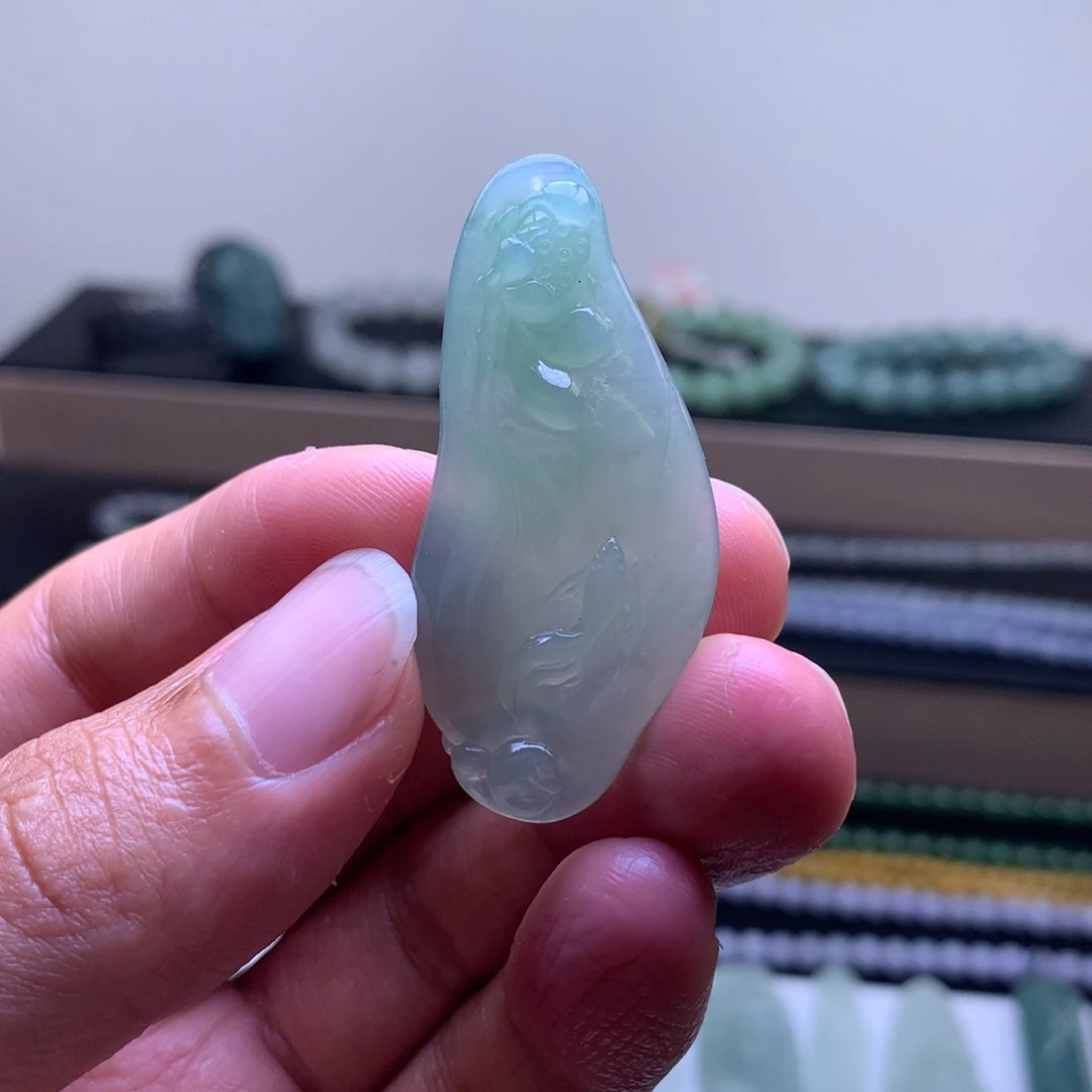 未镶嵌定制翡翠好运莲莲