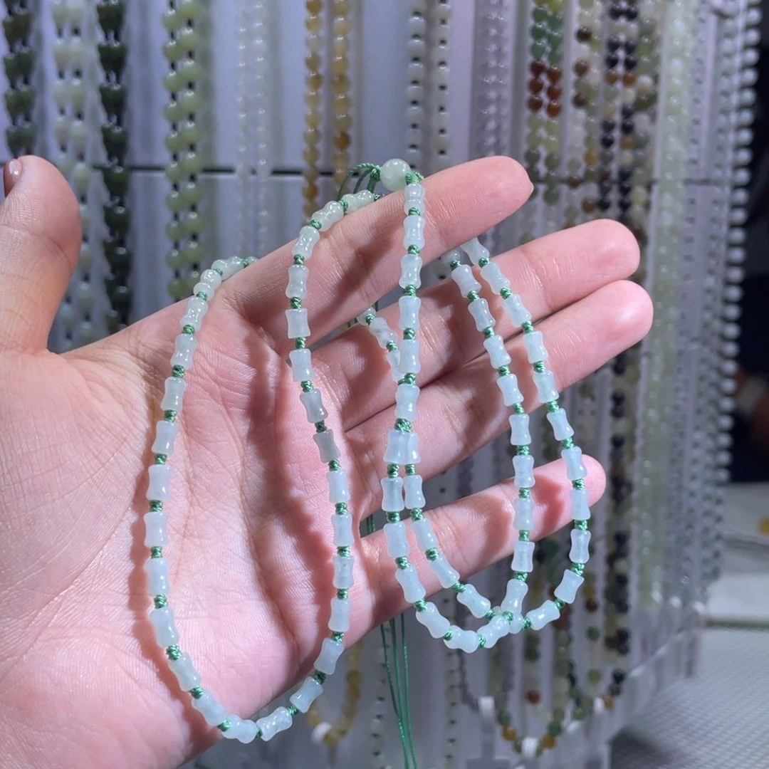 颈饰未镶嵌翡翠珠链