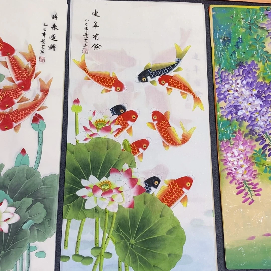 国画尺寸100✖️50三尺工笔手绘画