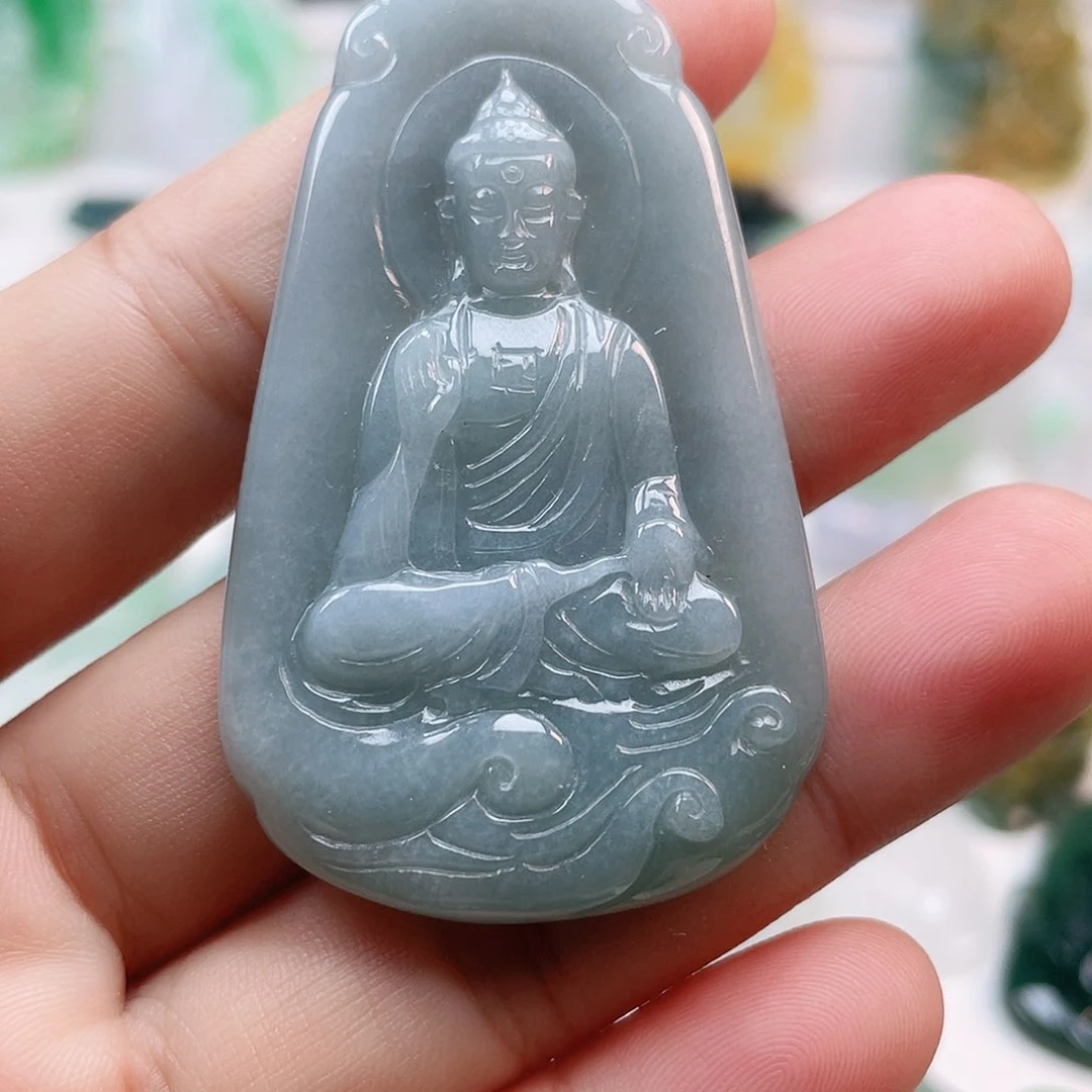 翡翠颈饰未镶嵌阿弥陀佛