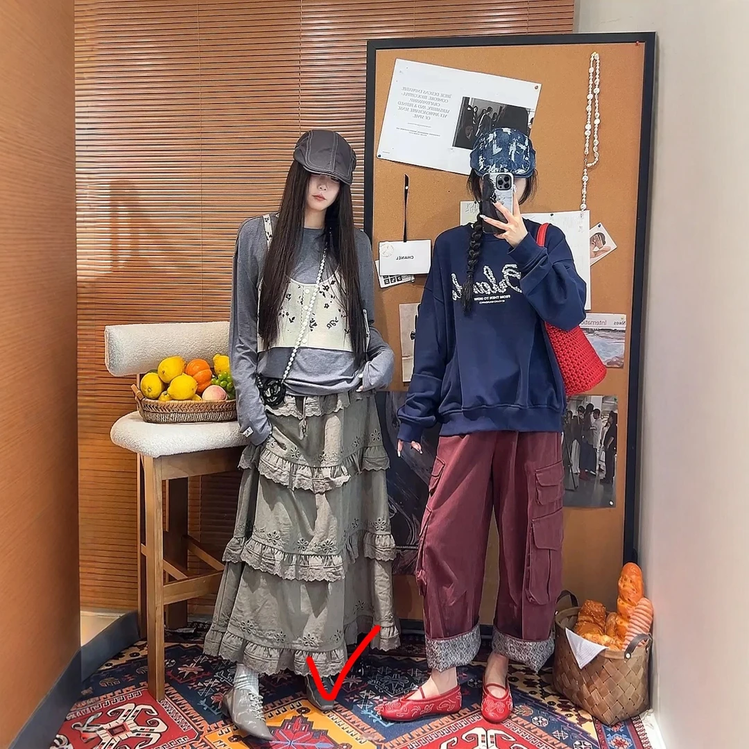现货【JR镂空A字花边蛋糕裙】小众设计师蓬蓬裙层叠层次花边长裙