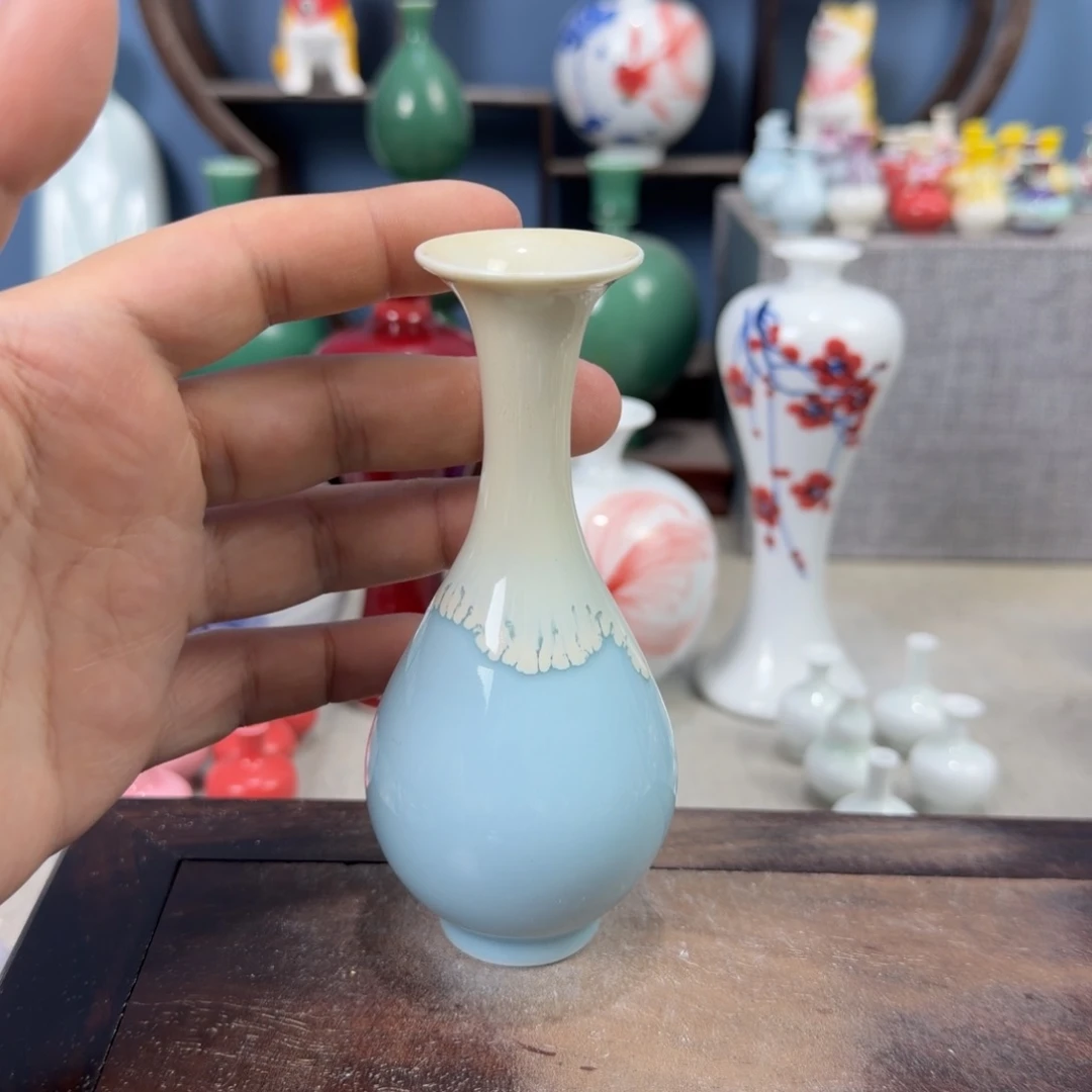 陶瓷手工小花器摆件