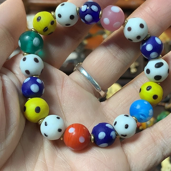 大理石磁石琉璃多宝手串便宜