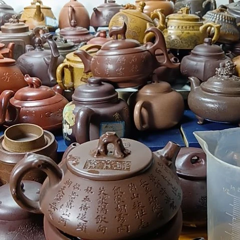 茶壶段泥宜兴原矿老紫泥柴烧手工250cc合瓢紫砂壶