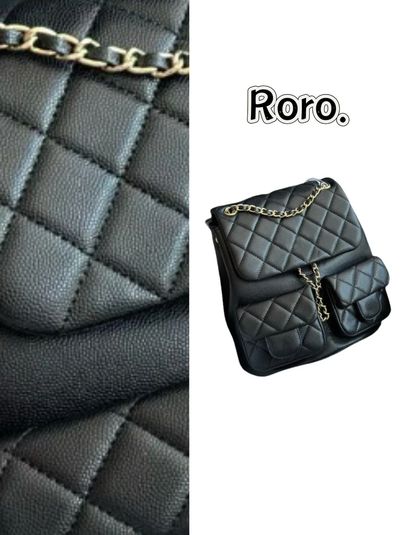 【RORO】臭爷爷小青蛙鱼子酱牛皮双肩包经典款