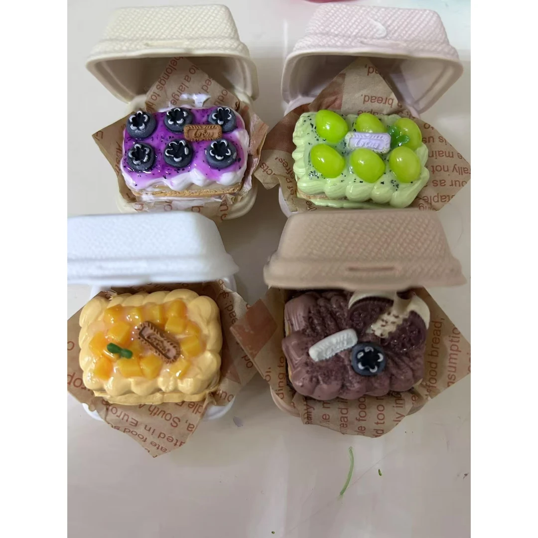 手工黏土舒芙蕾，纯摆件无磁铁。