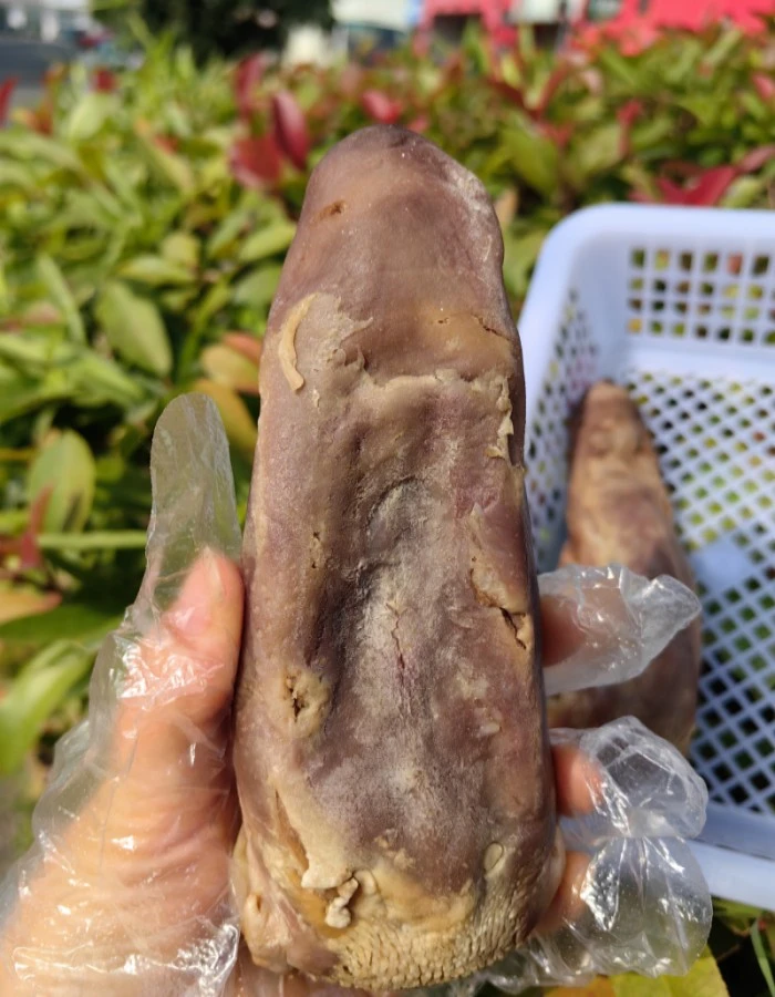 安徽特产农家咸猪舌腊猪舌口条
