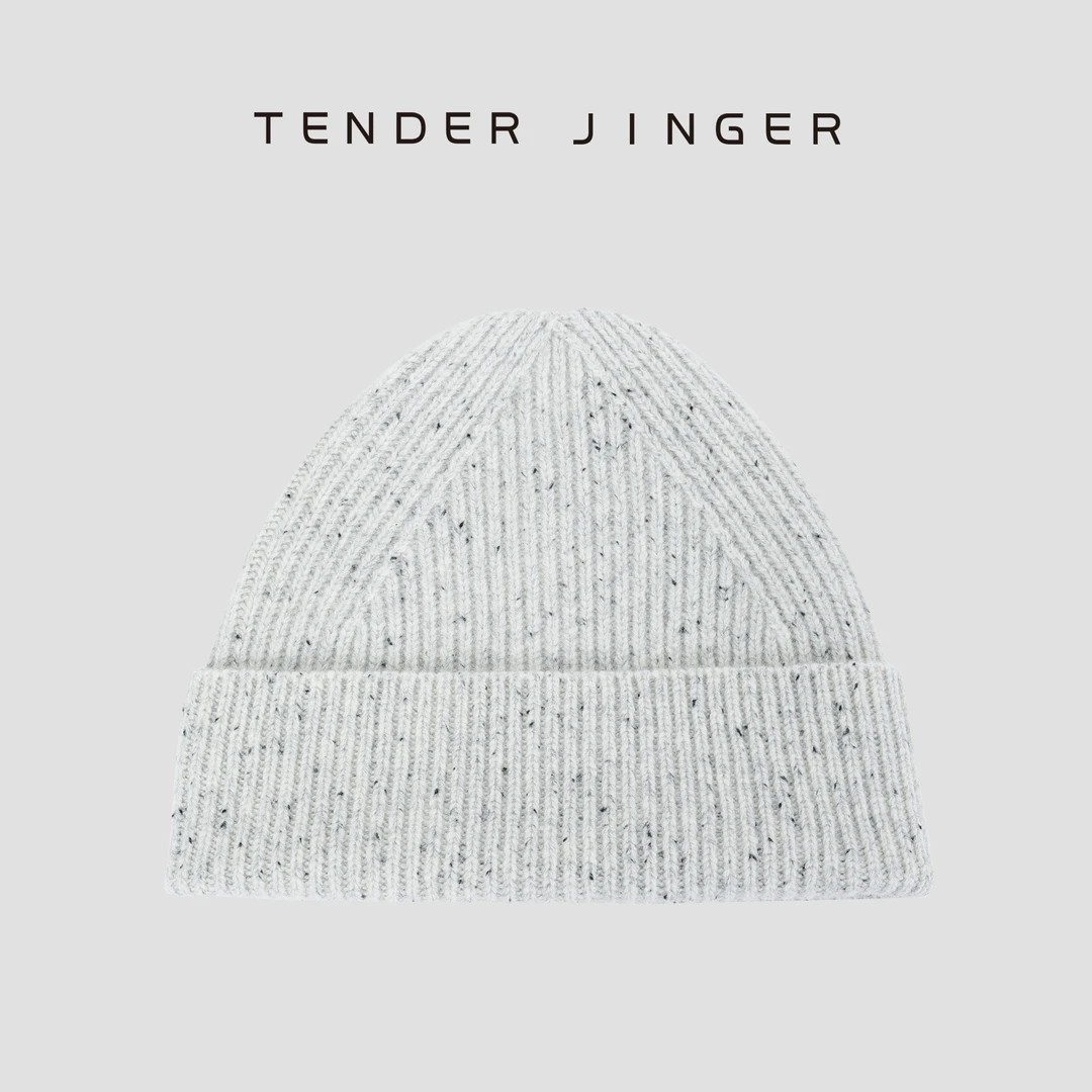 Tender Jinger100%羊毛女彩色点子纱护耳保暖毛线帽T2311YQ652349
