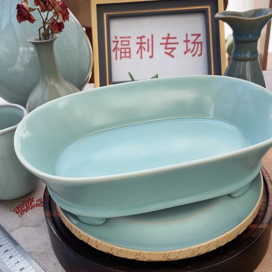 汝州原矿釉汝瓷微瑕