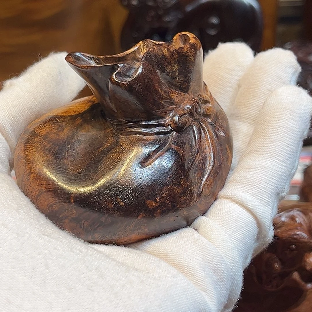 浪***子黄花梨/降香黄檀钱袋子