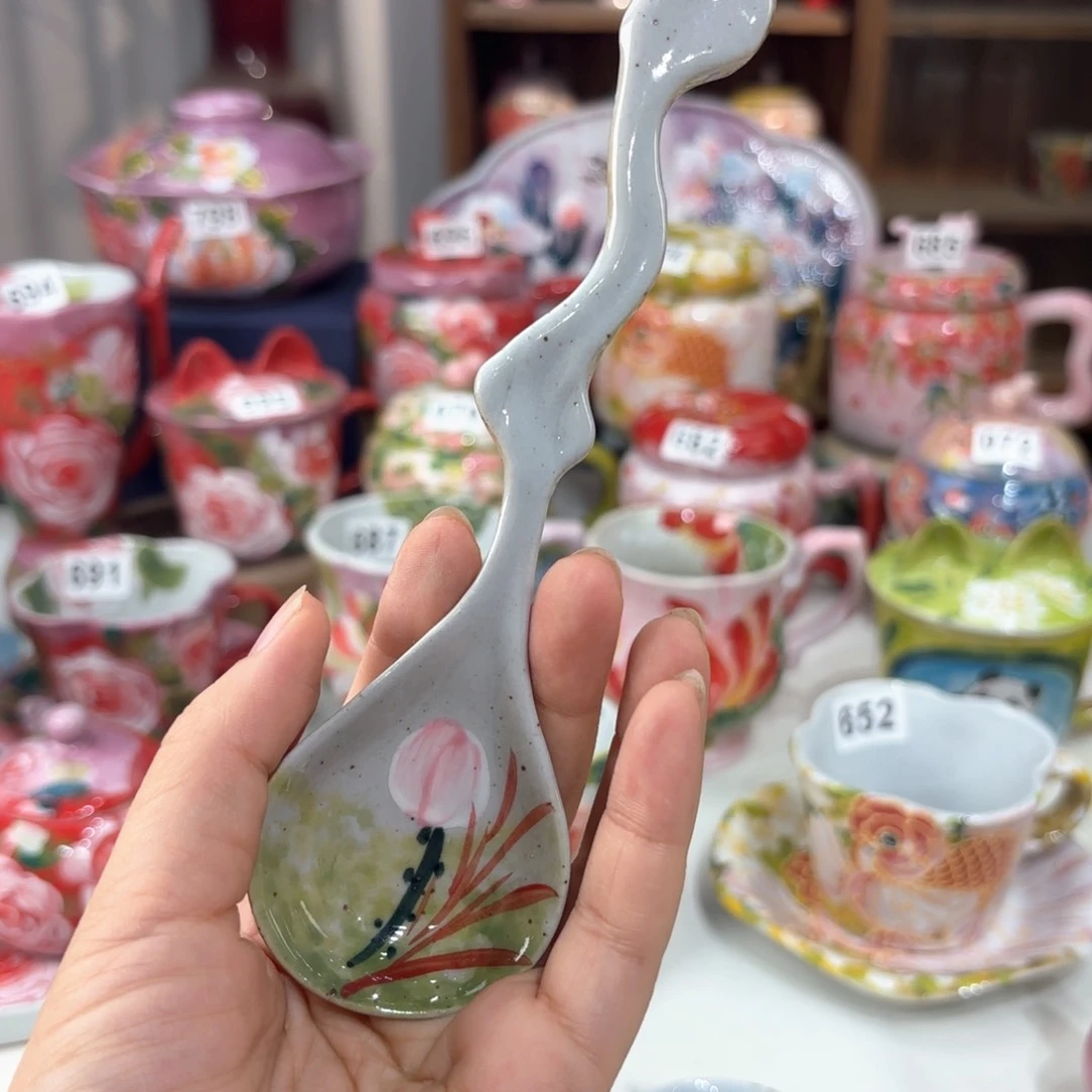 景德镇手绘高温釉下彩陶瓷茶具