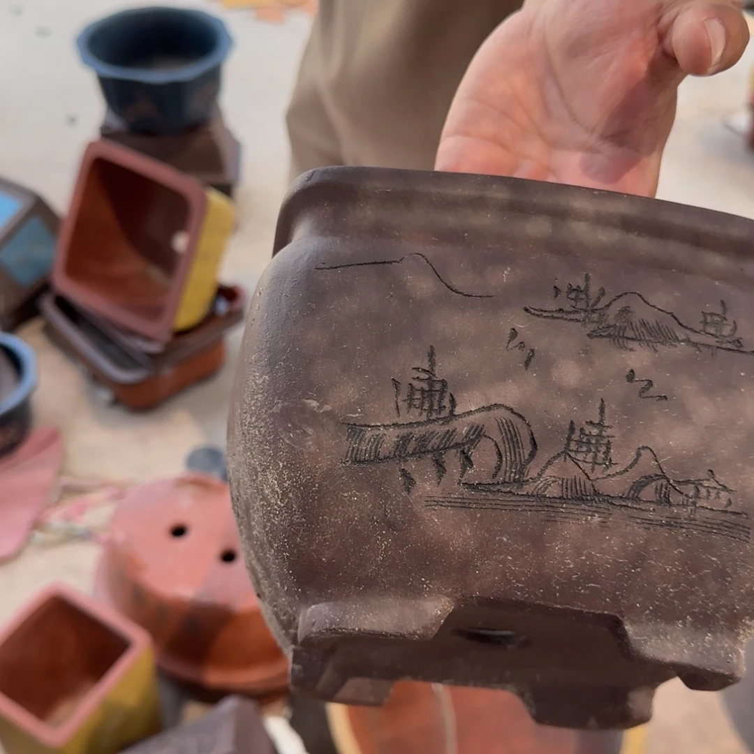 紫砂花盆瑕疵也是